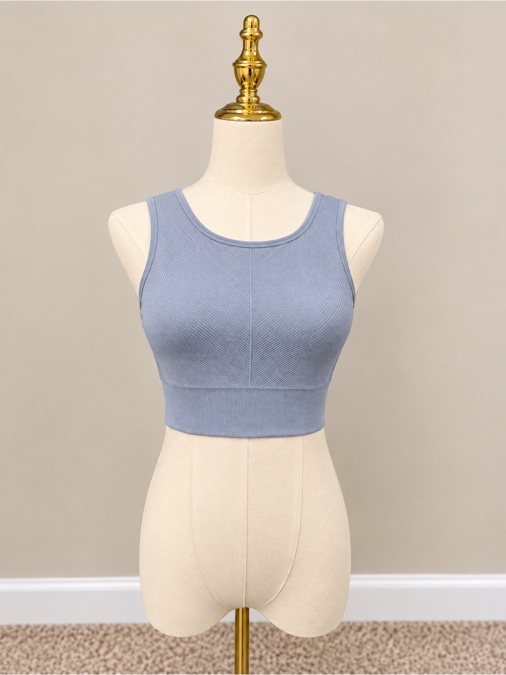 New Balance Women's Seamless MID Impact HIGH Neck, Longline Sport Bra